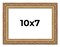 10x7 Solid Wood Antique Picture Frame with UV-Resistant Acrylic & Acid-Free Backing, Available in 4 Finishes: Bronze, Gold, Silver, and Gold with Black
